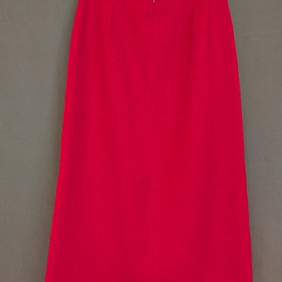 Vintage A & K Designs long red skirt - size 10 - Picture 4 of 7